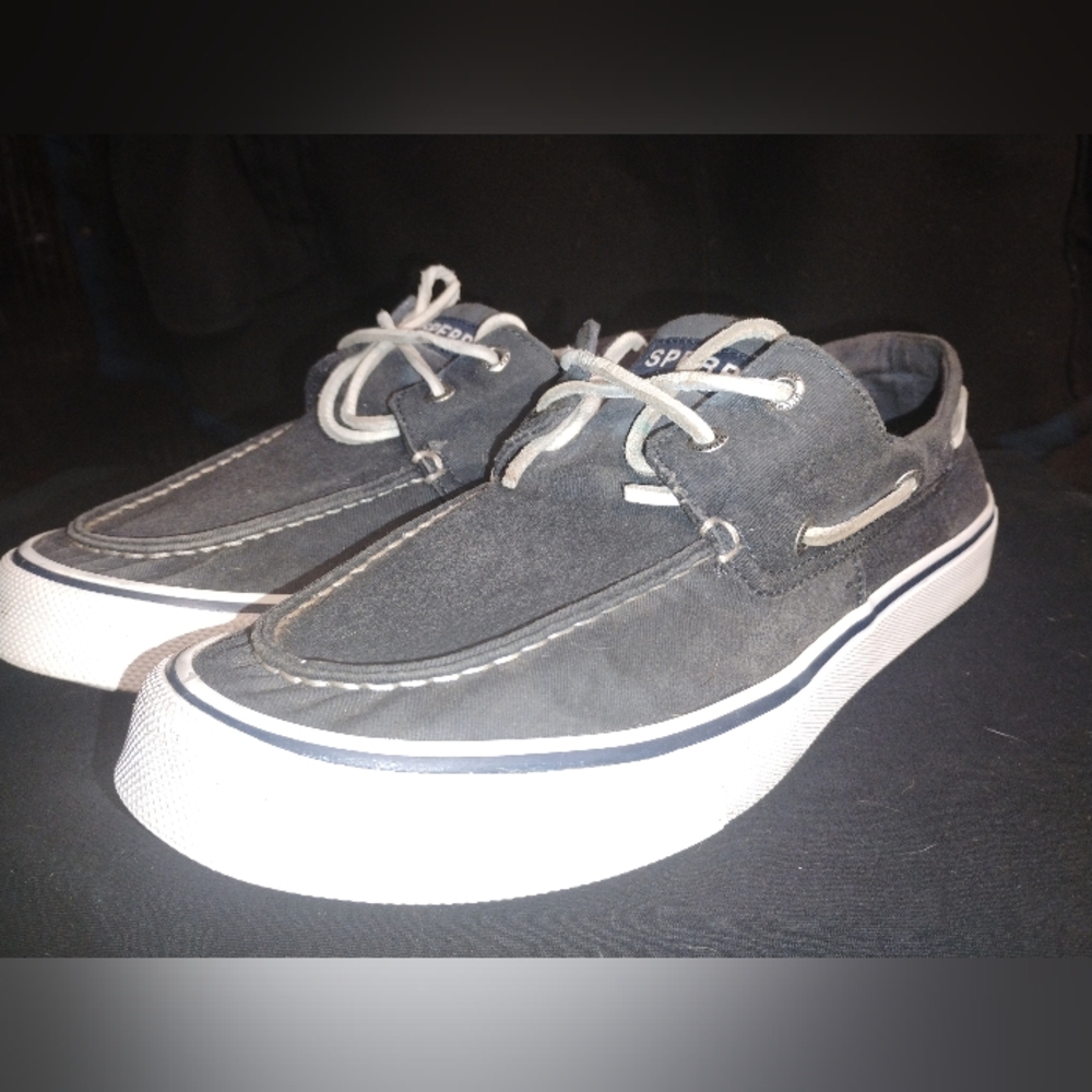 Size 10 Sperry Men's Charcoal Boat Shoes